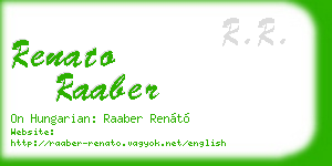 renato raaber business card